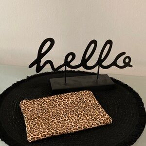 Handmade Leopard Print Pouch